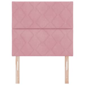 Čelo postele Růžová 90 cm samet - obrázek 4