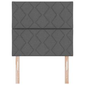 Čelo postele Tmavě šedá 100 cm textil - obrázek 4