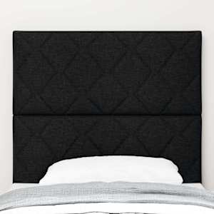 Čelo postele Černý 100 cm textil - obrázek 3