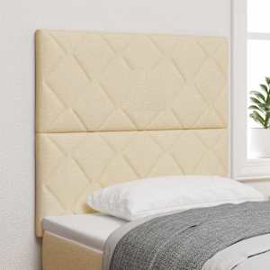 Čelo postele Krémová 100 cm textil - obrázek 1