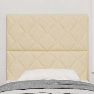Čelo postele Krémová 100 cm textil - obrázek 3