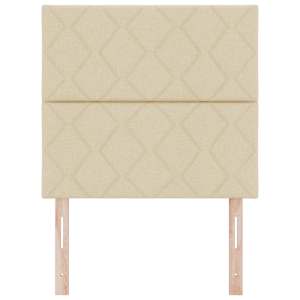 Čelo postele Krémová 100 cm textil - obrázek 4