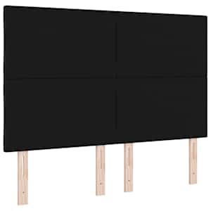 Čelo postele Černý 160 cm textil - obrázek 6