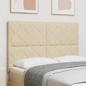 Čelo postele Krémová 160 cm textil - obrázek 1