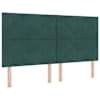vidaXL Peats Tume rohelise 180 cm Samet
