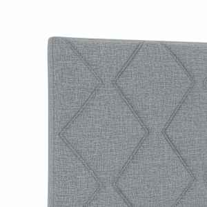 Čelo postele Světle šedá 200 cm textil - obrázek 7