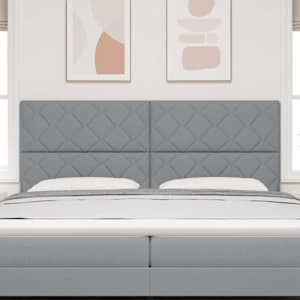 Čelo postele Světle šedá 200 cm textil - obrázek 3