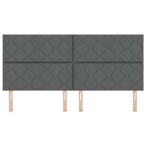 Čelo postele Tmavě šedá 200 cm textil - obrázek 4