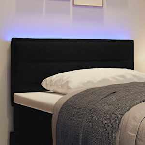 LED hlavová deska s LED pásky s čelo Černý 90 cm textil - obrázek 4