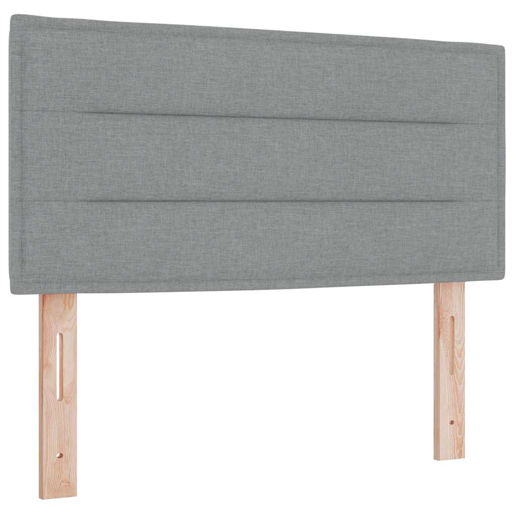 LED-päätylauta, linjamalli, vaaleanharmaa, 100 cm, kangasta