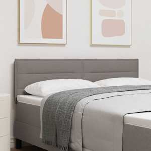 LED hlavová deska s LED pásky s čelo Taupe 144 cm textil - obrázek 1