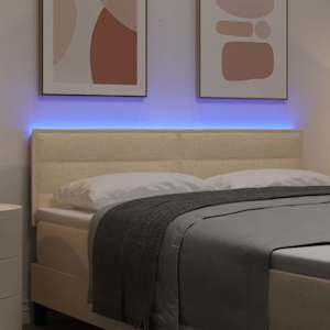 LED hlavová deska s LED pásky s čelo Krémová 160 cm textil - obrázek 4