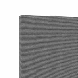 LED hlavová deska s čelo Světle šedá 100 cm Žebrovaná látka - obrázek 8