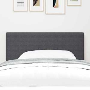 LED hlavová deska s čelo Tmavě šedá 100 cm Polyester - obrázek 3