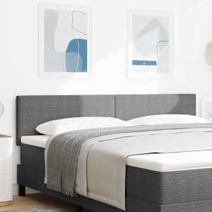 LED glava postelje Svetlo siva 180 cm Žametna tkanina