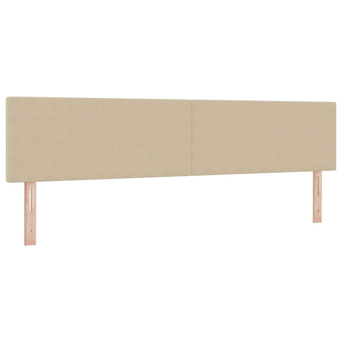 LED sengegavl med LED-lysstrimler Velourstof - Billede 2