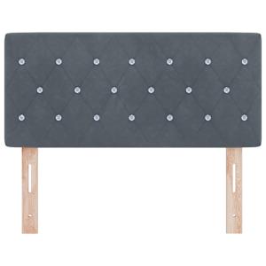 LED hlavová deska s LED pásky s čelo Tmavě šedá 100 cm samet - obrázek 5