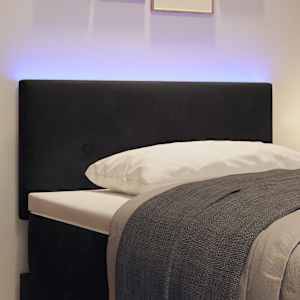LED hlavová deska s LED pásky Černý 100 cm samet - obrázek 4