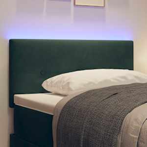LED hlavová deska s LED pásky Zelená 100 cm samet - obrázek 4