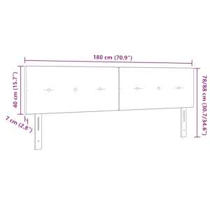 LED hlavová deska s LED pásky s čelo Modrá 180 cm textil - obrázek 10