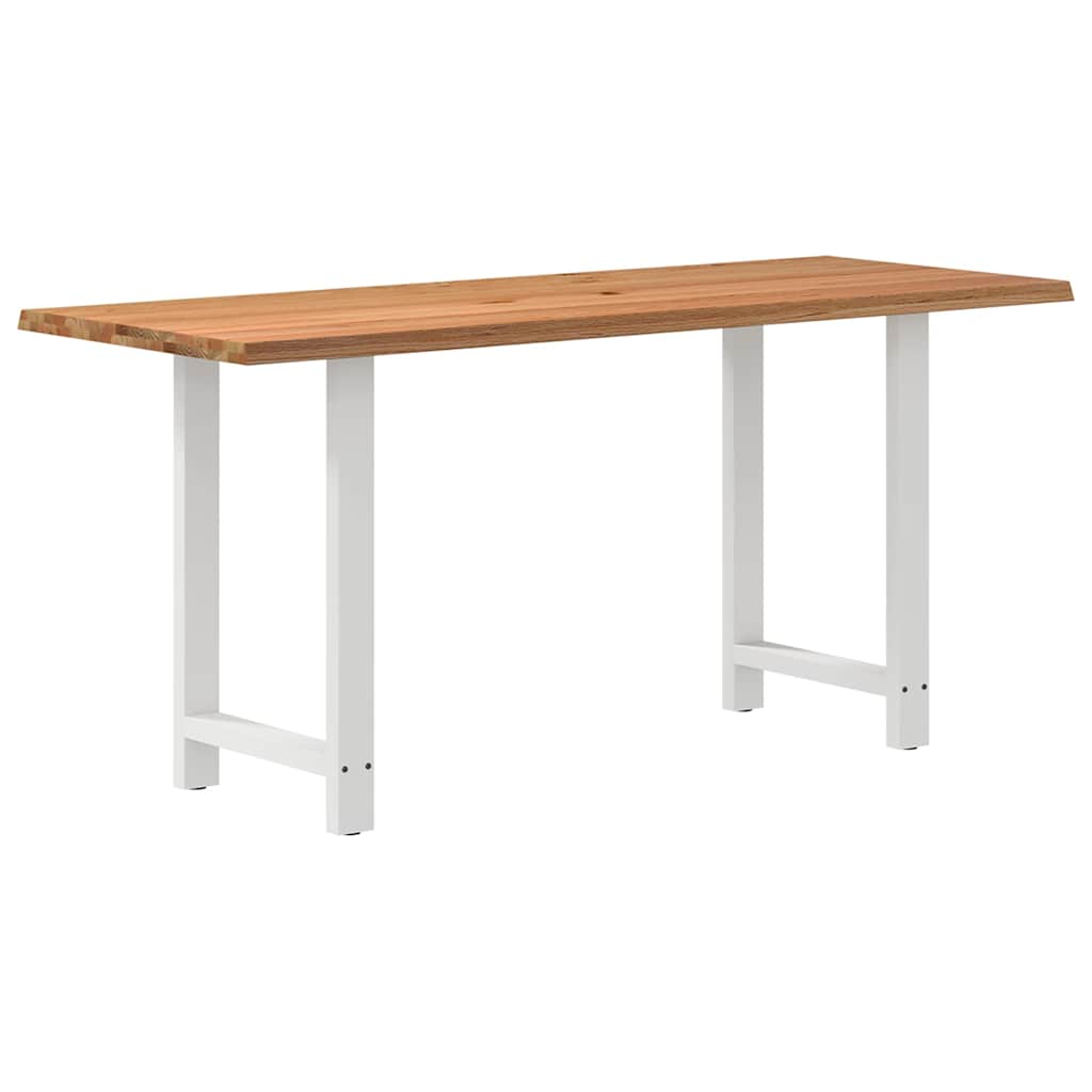 Bartafel met natuurlijke rand 200x80x92 cm massief eikenhout - Afbeelding 6