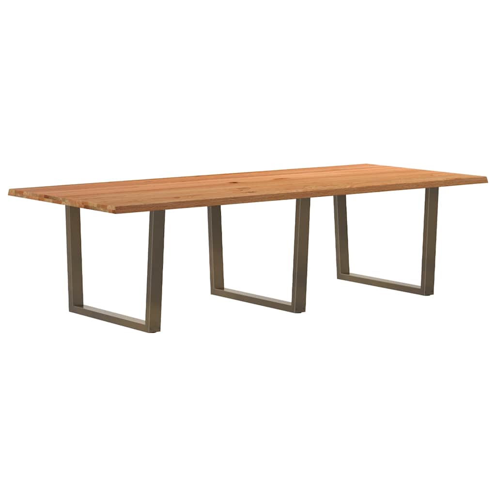 vidaXL Jídelní stůl s živou hranou 280x120x74 cm Dubový masiv