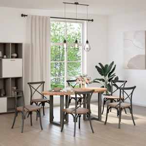 vidaXL Esstisch Hellbraun 180x90x74 cm Massivholz Eiche Oval