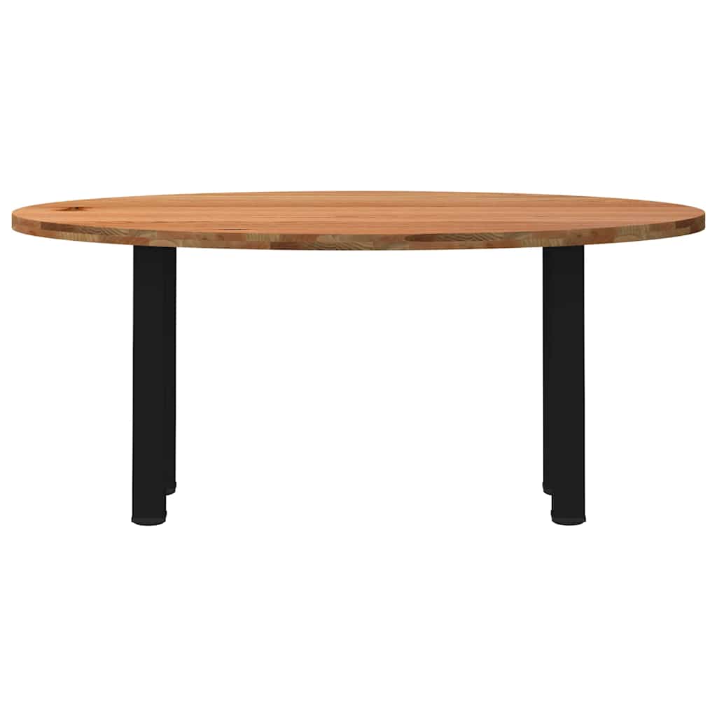 Thumbnail - vidaXL Esstisch Hellbraun 180x90x74 cm Massivholz Eiche Oval