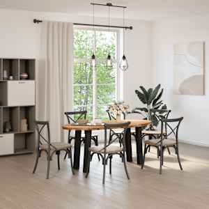 vidaXL Esstisch Hellbraun 180x90x74 cm Massivholz Eiche Oval