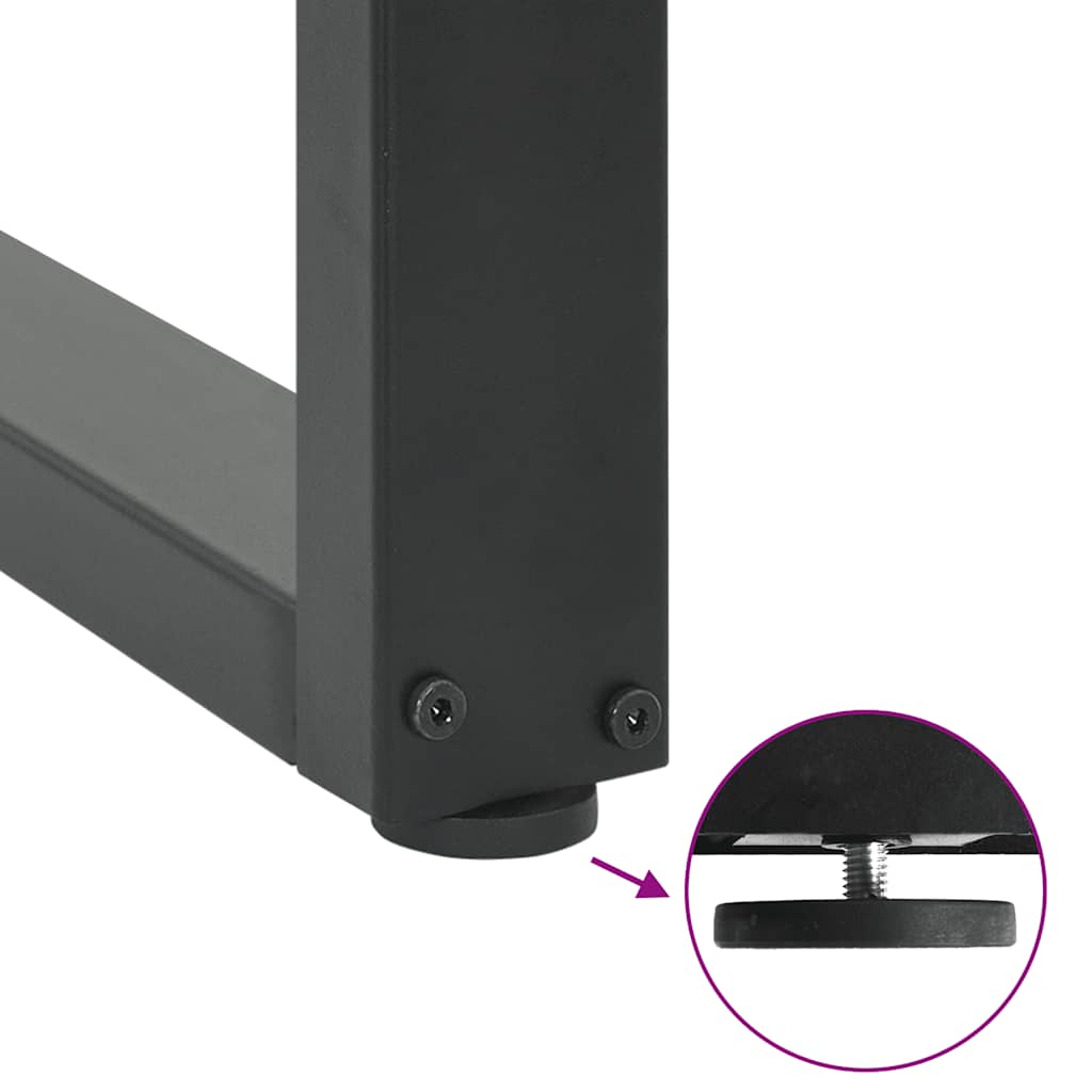 Eettafel 200x100x74 cm ovaal massief eikenhout lichtbruin image 11