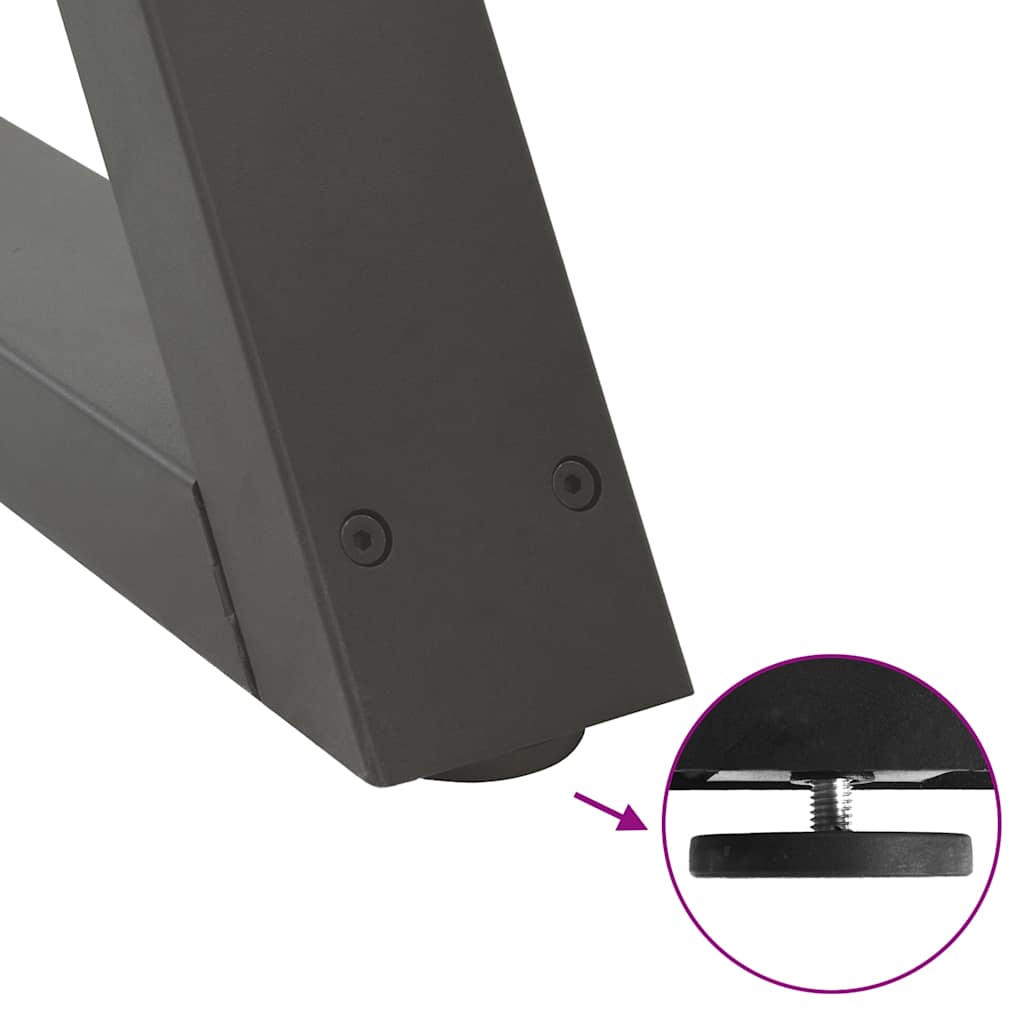 Eettafel 200x100x74 cm ovaal massief eikenhout lichtbruin image 11