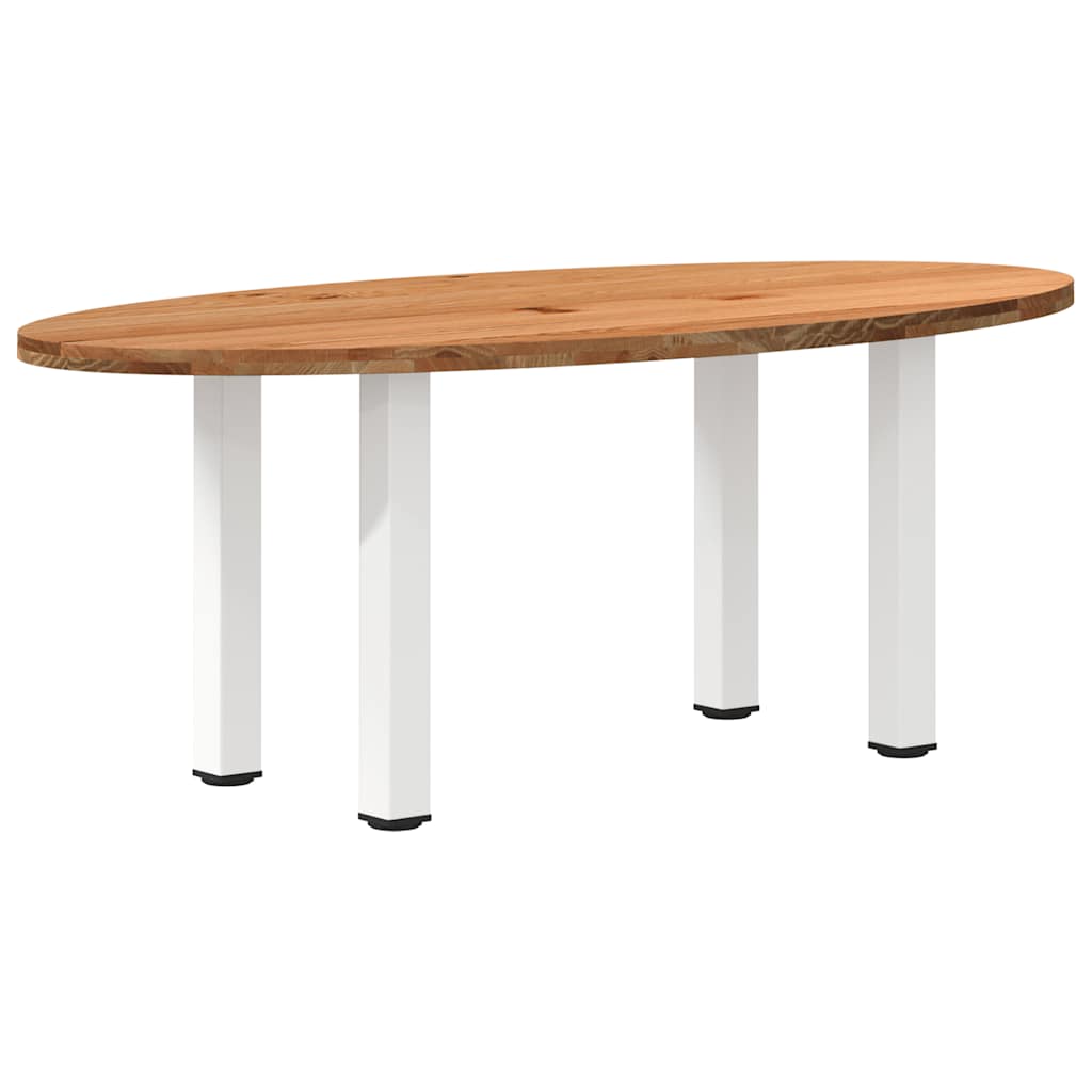 vidaXL Jídelní stůl světle hnědá 200x100x74 cm masivní dub oválný