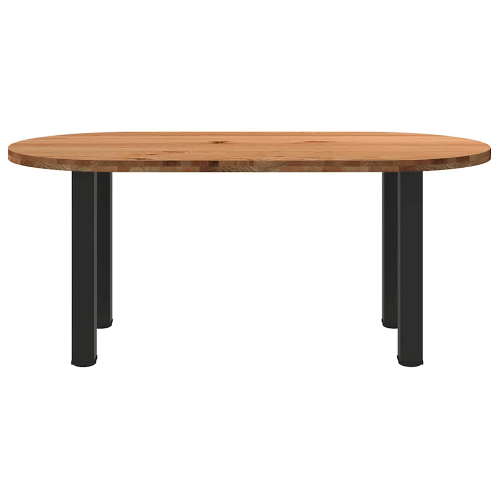 Thumbnail - vidaXL Esstisch Hellbraun 180x90x74 cm Massivholz Eiche Oval
