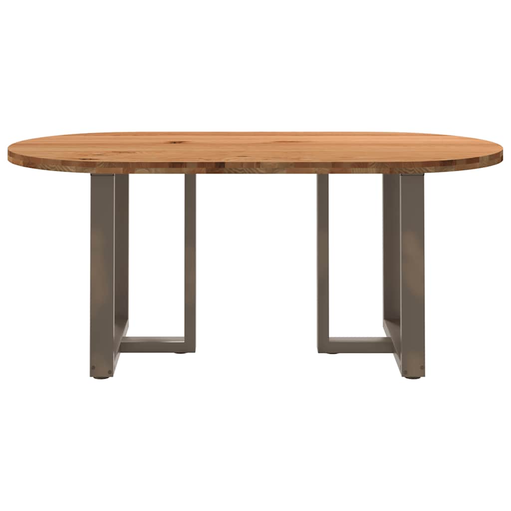 Thumbnail - vidaXL Esstisch Hellbraun 180x90x74 cm Massivholz Eiche Oval