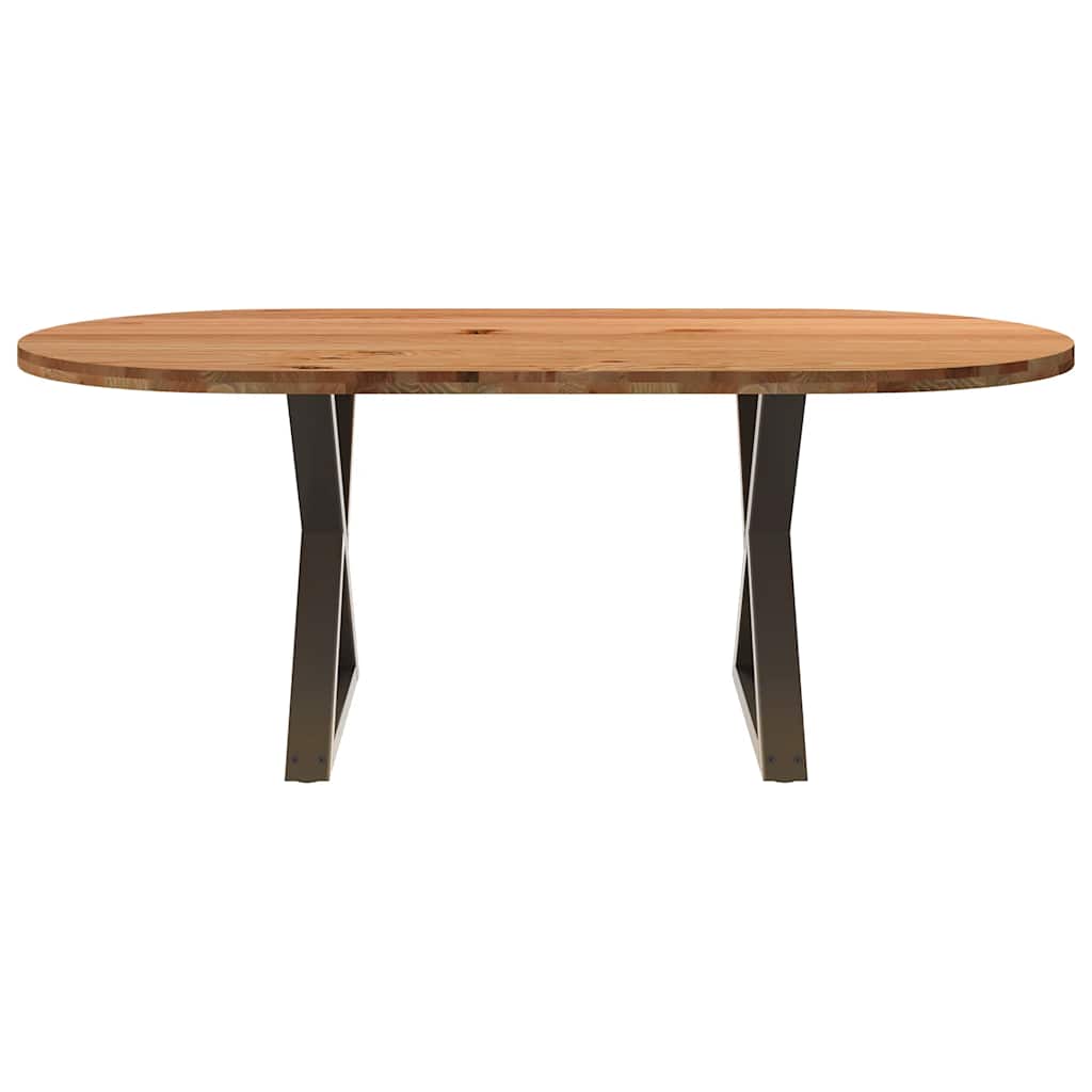 Thumbnail - vidaXL Esstisch Hellbraun 200x100x74 cm Massivholz Eiche Oval
