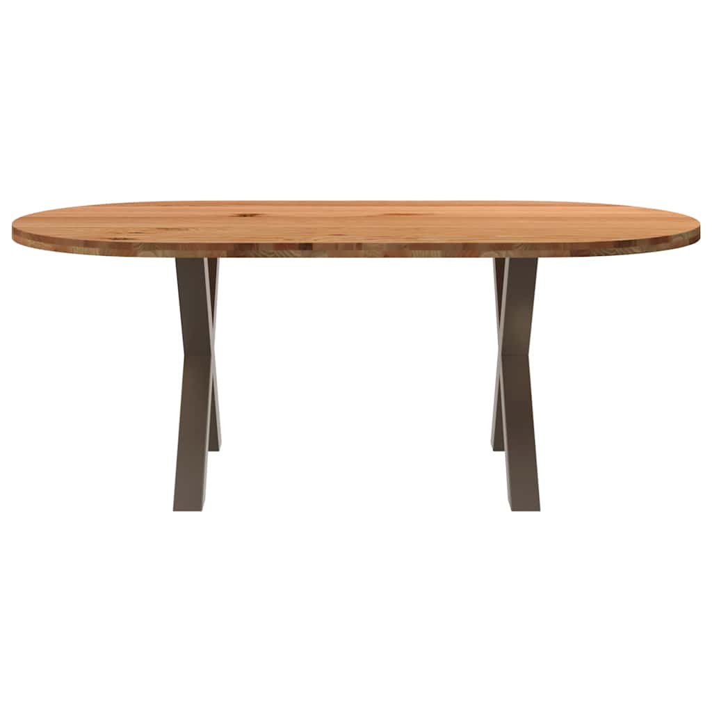 Thumbnail - vidaXL Esstisch Hellbraun 200x100x74 cm Massivholz Eiche Oval