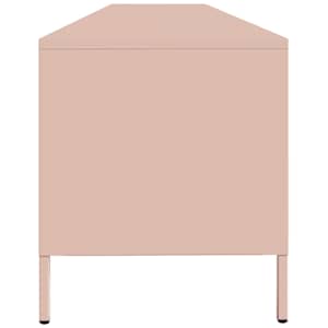 TV skříňka růžová 202 x 39 x 43,5 cm ocel válcovaná za studena - obrázek 6