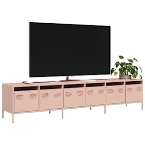 TV omarica roza 202x39x43,5 cm hladno valjano jeklo