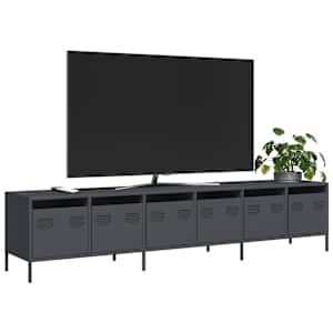 TV omarica antracit 202x39x43,5 cm hladno valjano jeklo