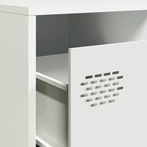 TV skříňka bílá 202 x 39 x 43,5 cm ocel válcovaná za studena - obrázek 9