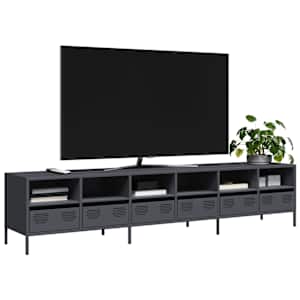 TV omarica antracit 202x39x43,5 cm hladno valjano jeklo