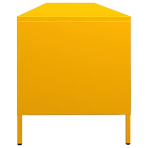 TV skříňka žlutá 202 x 39 x 43,5 cm ocel válcovaná za studena - obrázek 6