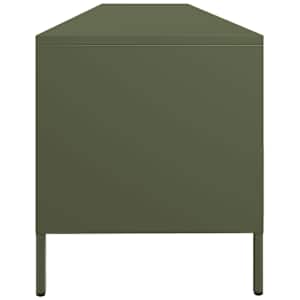 TV skříňka olivová 202 x 39 x 43,5 cm ocel válcovaná za studena - obrázek 6