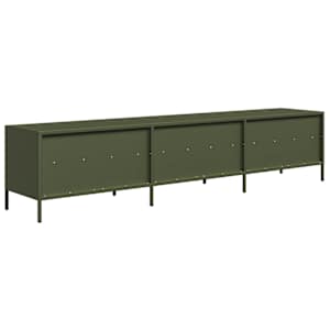 TV skříňka olivová 202 x 39 x 43,5 cm ocel válcovaná za studena - obrázek 7