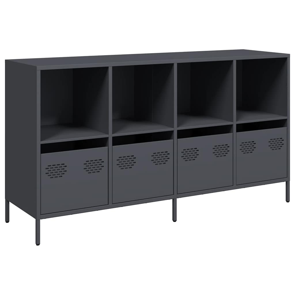 E-shop vidaXL Príborník Antracit 135x39x73,5 cm Oceľ valcovaná za studena