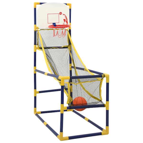 vidaXL Arcade korvpallim&auml;ngukomplekt palli ja pumbaga 45x86x127 cm