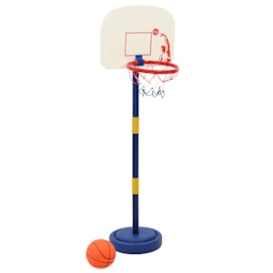 vidaXL korvpallialus palli ja pumbaga reguleeritava k&otilde;rgusega 90/121cm
