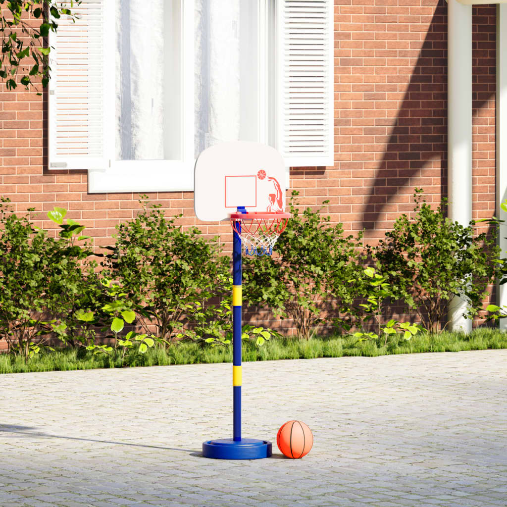 vidaXL kosárlabda állvány labdával és pumpával Állítható 90/121 cm
