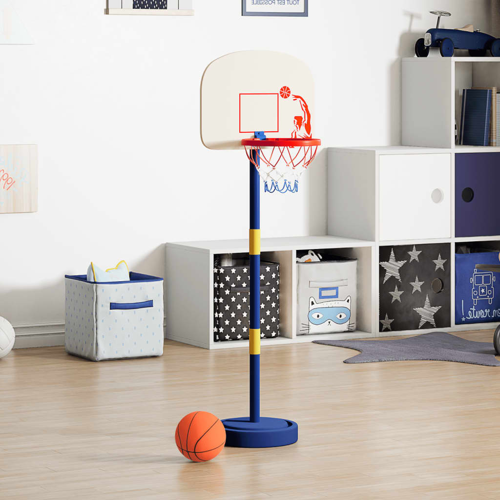 vidaXL Basketballkorb mit Ständer, Ball & Pumpe Verstellbar 90/121 cm