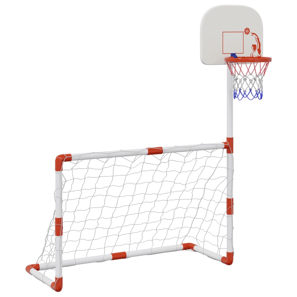 Thumbnail - vidaXL Fußball- und Basketball-Set für Kinder mit Bällen 98x50x70 cm
